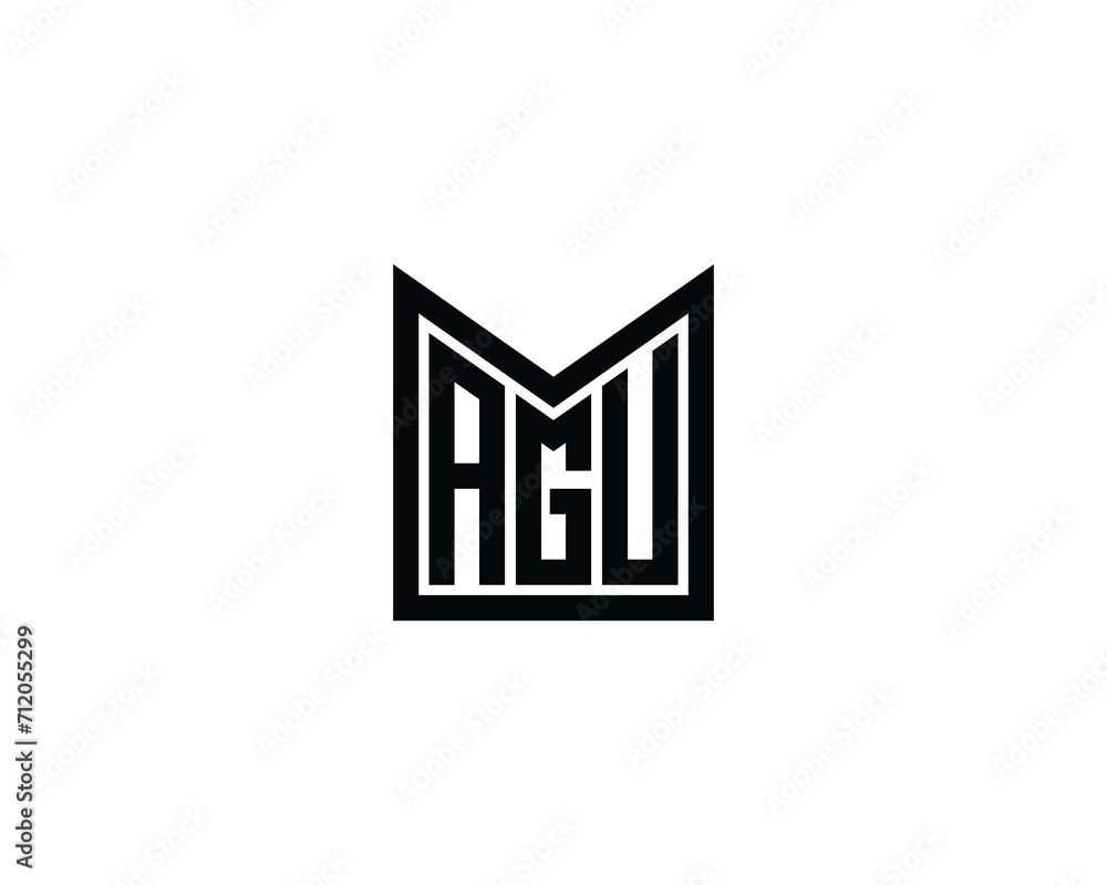 AGU LOGO DESIGN VECTOR TEMPLATE AGU LOGO DESIGN VECTOR TEMPLATE