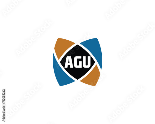 AGU LOGO DESIGN VECTOR TEMPLATE photo