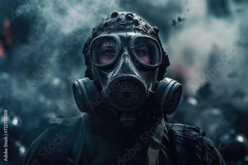 Mask protection war toxic mask pollution danger safety military chemical gas gas