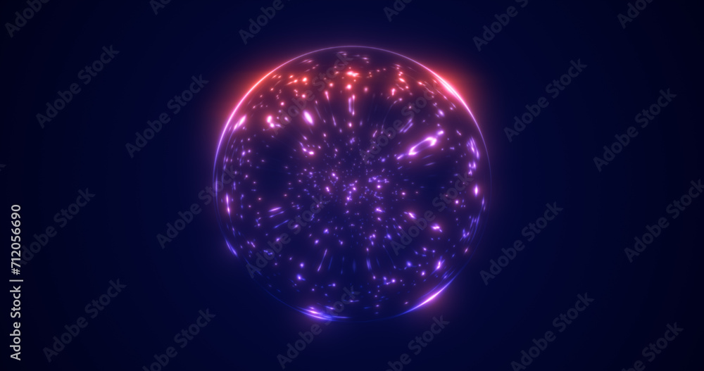 Glass round shiny transparent blue purple energy magic glowing bright sphere abstract background Glass round shiny transparent blue purple energy magic glowing bright sphere abstract background