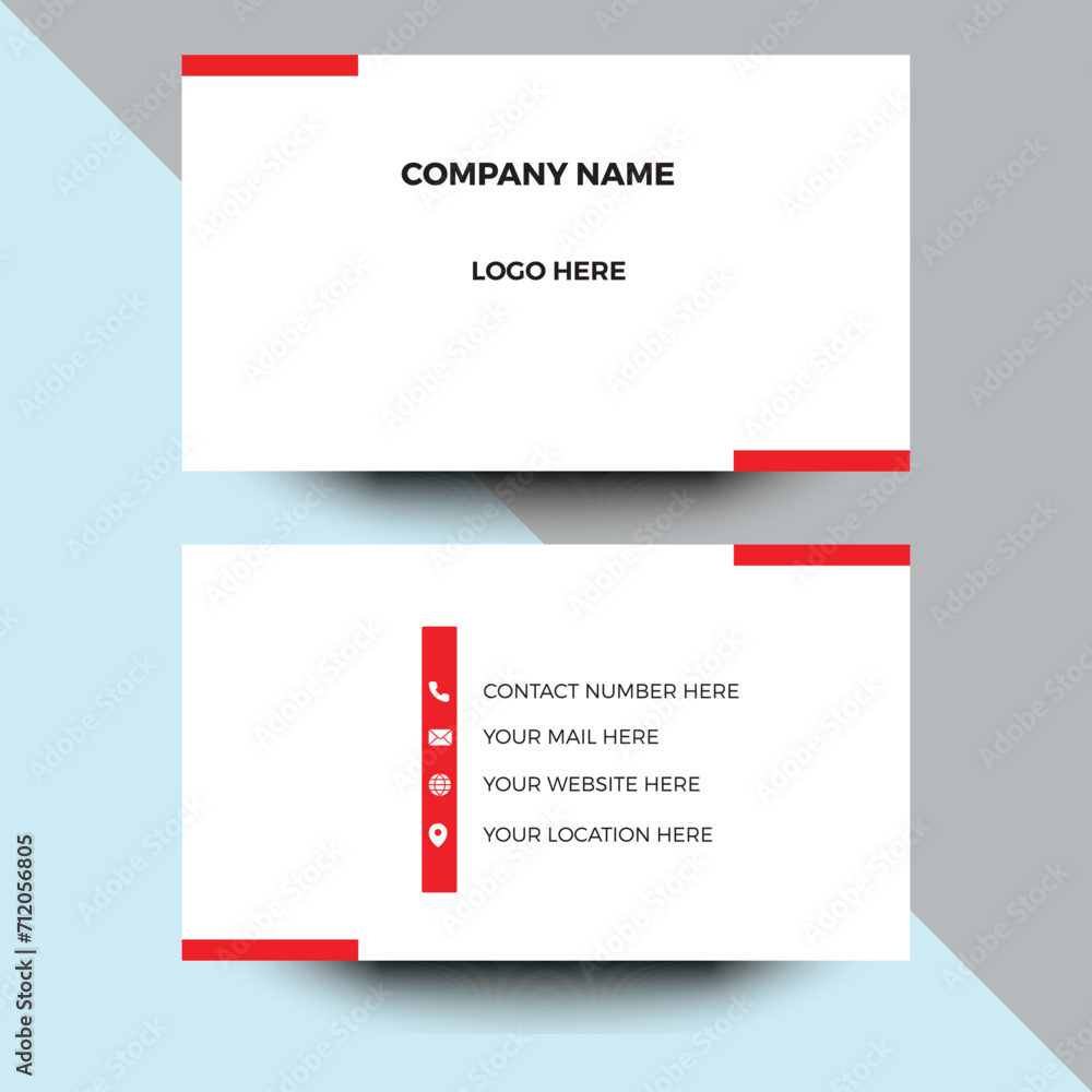 Luxury business card. Design with trendy pattern minimalist business card. Minimal Corporate Business card. Lawyer business card, Doctor business card,