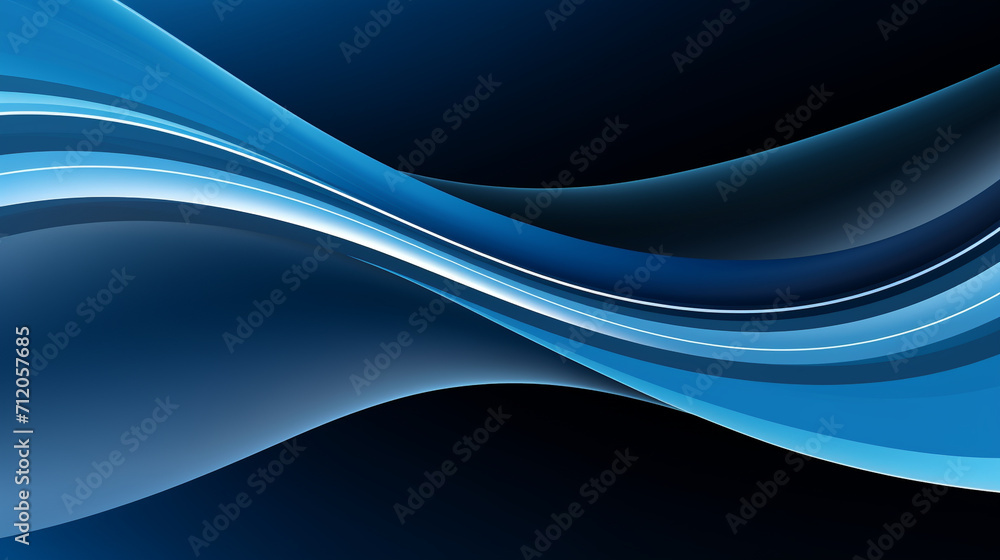 Obraz premium abstract blue wave background