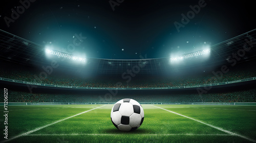 soccer field background illustration © Aura