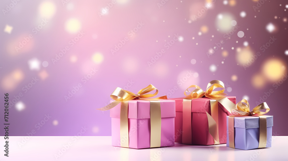 Gift box background with copy space for Christmas gifts, holidays or birthdays Gift box background with copy space for Christmas gifts, holidays or birthdays