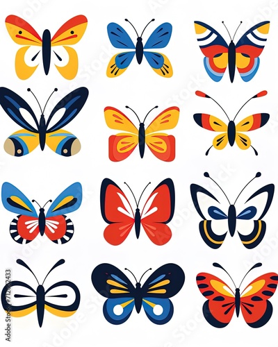 set of butterflies © Shijil