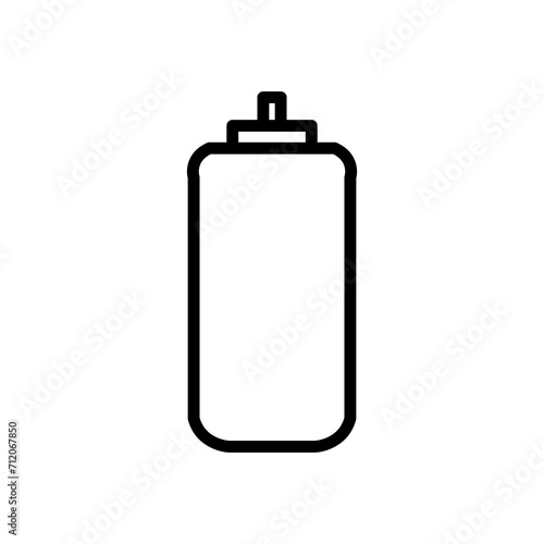 sauce bottle line icon logo vector