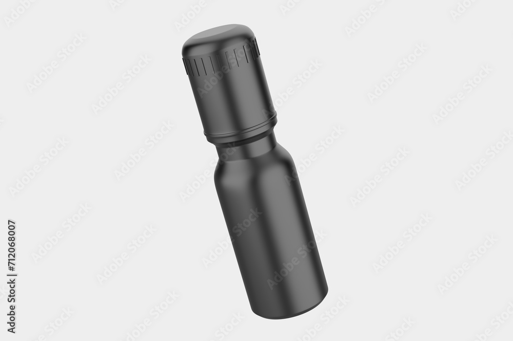 Matte Roll-on Deodorant Bottle Mockup Isolated On White Background. 3d illustration Matte Roll-on Deodorant Bottle Mockup Isolated On White Background. 3d illustration