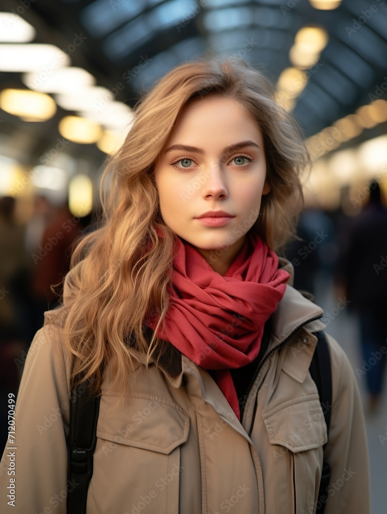 portrait of a woman in the city portrait of a woman in the city
