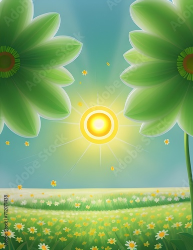 background with flowers