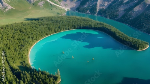 view of lake Landscapes Through the Lens of Aerial Photography