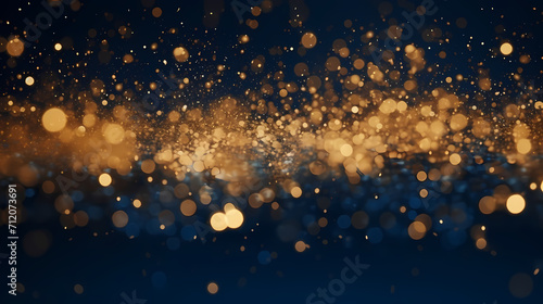 Happy New Year, burning fireworks with bokeh light background