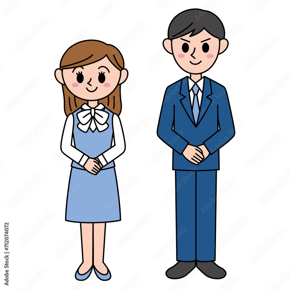 笑顔の会社員 笑顔の会社員