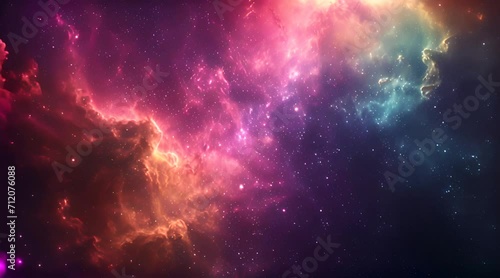 Celestial Nebula Show, Revealing Cosmic Beauty photo