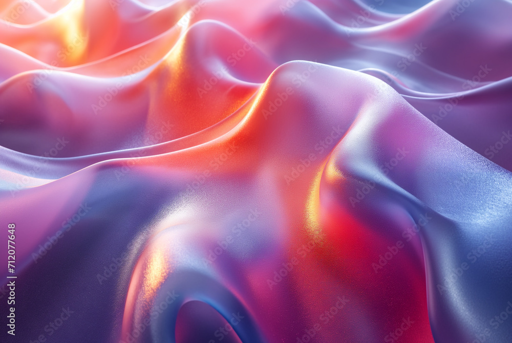 Obraz premium Holo abstract 3D shapes background