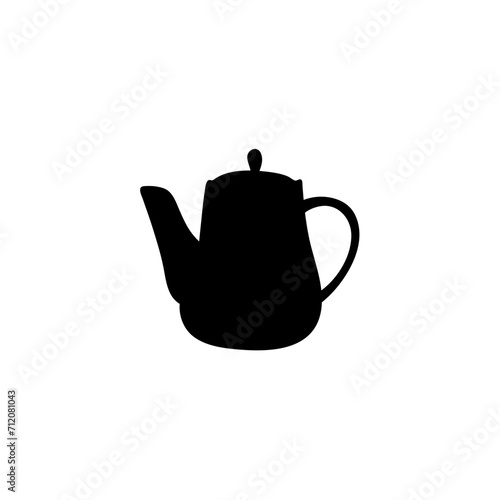 Ceramic teapot and kettle silhouette