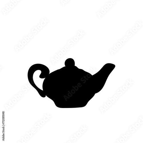 Ceramic teapot and kettle silhouette