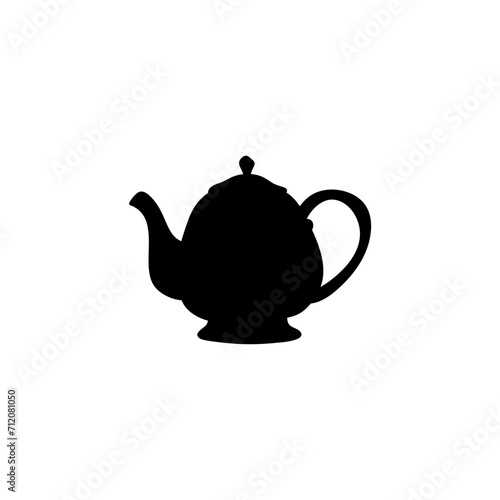Ceramic teapot and kettle silhouette