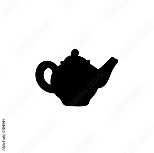 Ceramic teapot and kettle silhouette