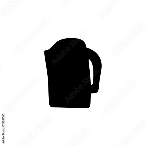 Ceramic teapot and kettle silhouette