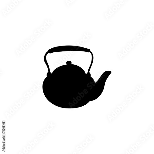 Ceramic teapot and kettle silhouette