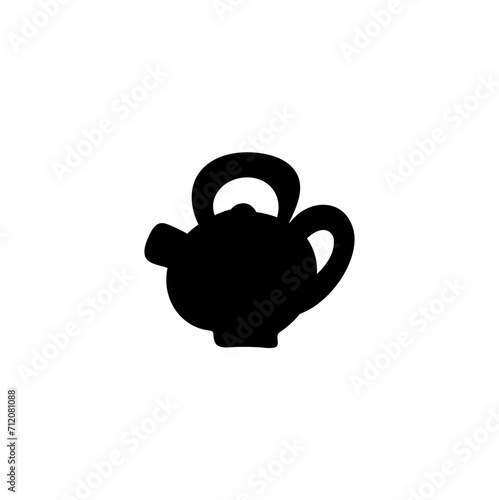 Ceramic teapot and kettle silhouette