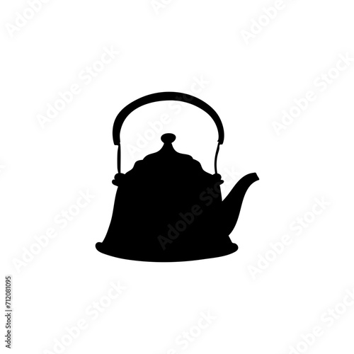 Ceramic teapot and kettle silhouette