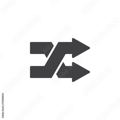 Free Download Arrows intersecting each other vector icon - GFXLoad