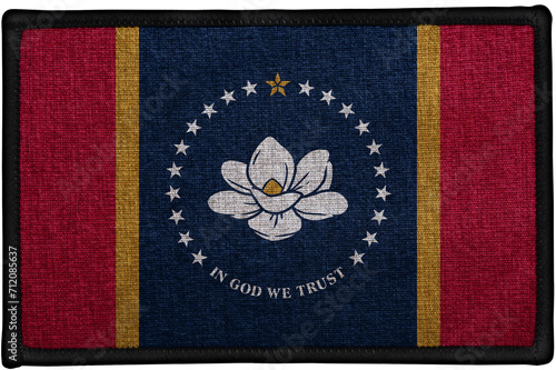 sewn fabric badge patch of the federal state of   MISSISSIPPI