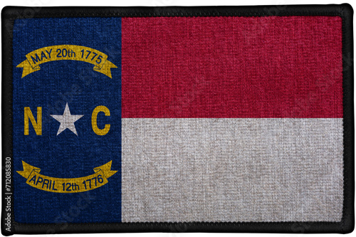 sewn fabric badge patch of the federal state of   NORTH CAROLINA