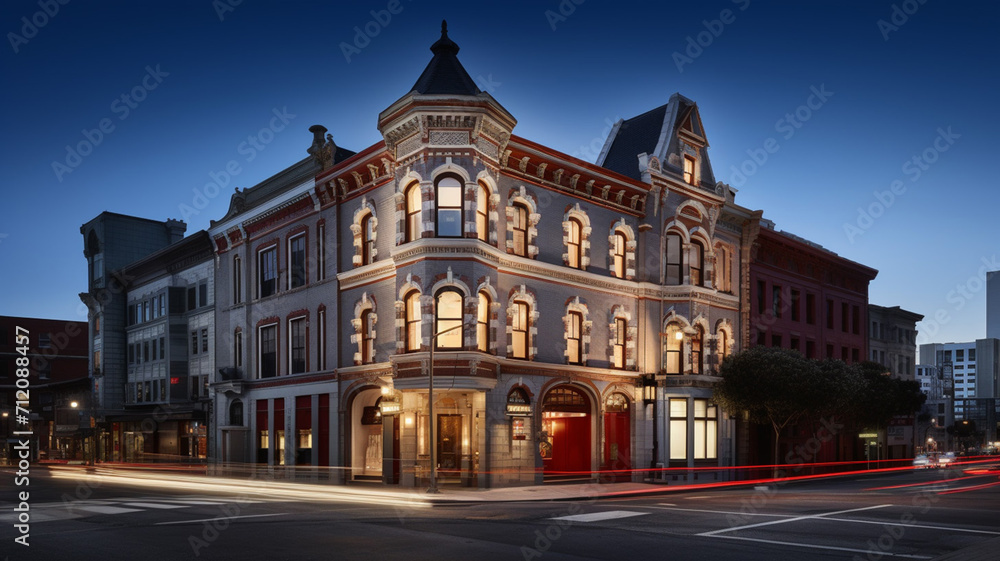 A historic renovated firehouse turned boutique hotel