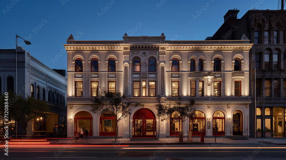 A historic renovated firehouse turned urban boutique hotel