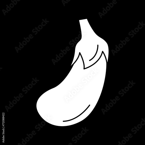 eggplant icon logo vector image