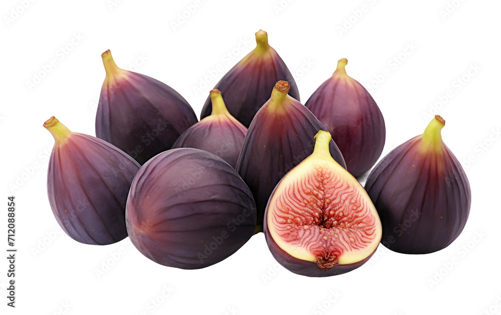 Obraz premium Unveiling the Health Benefits of Figs on White or PNG Transparent Background
