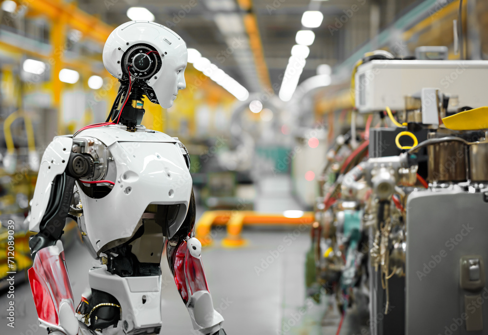 Fototapeta premium robot in a factory