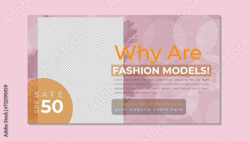 Fashion Youtube Thumbnail Template Design