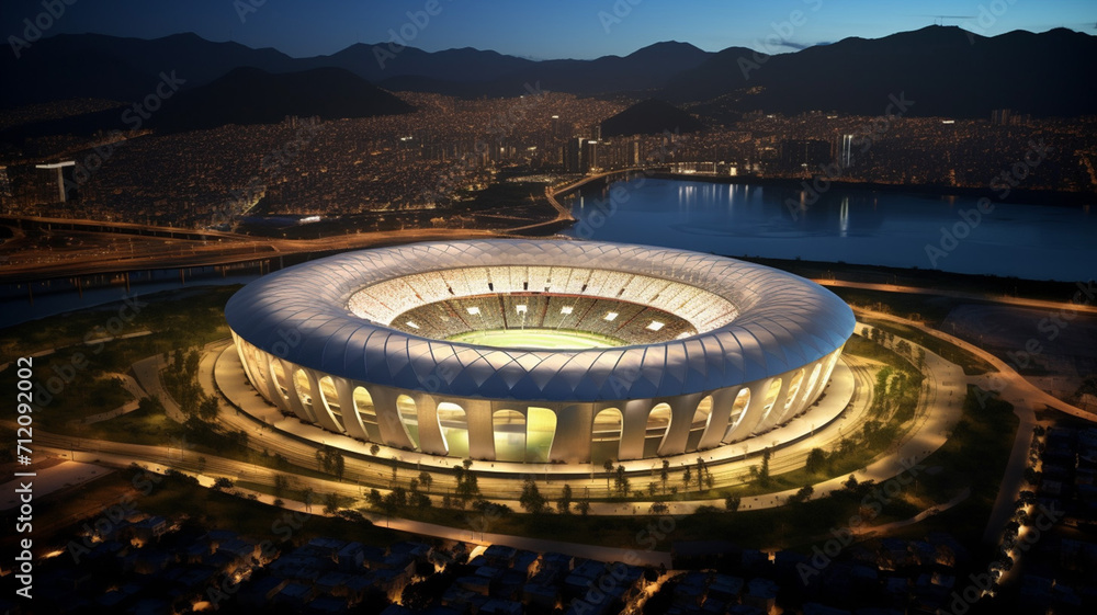 Rio de Janeiro Sports Stadium An architecturally structure