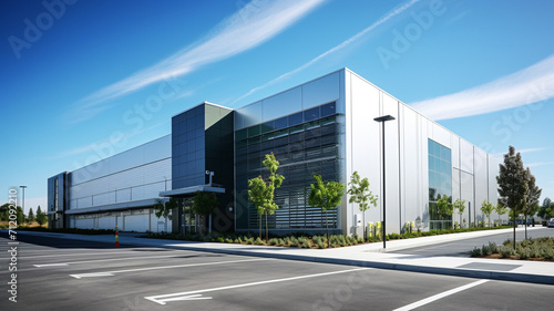 Silicon Valley Data Center A large modern building