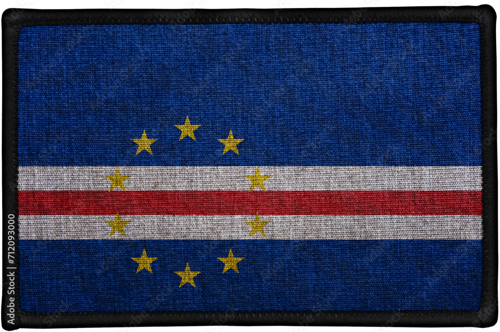 embroidered country flag sewn patch of  CAPE VERDE