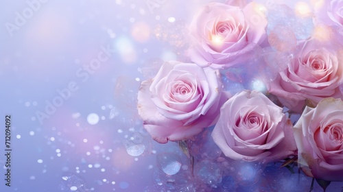 pink sparkle roses background illustration flowers shiny, bloom vibrant, beauty elegant pink sparkle roses background