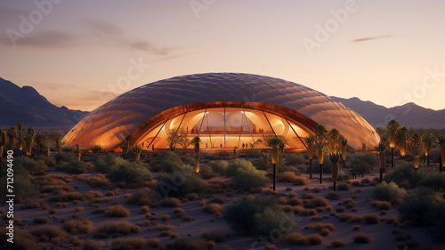 Echo Dome A circular sound amplifying building