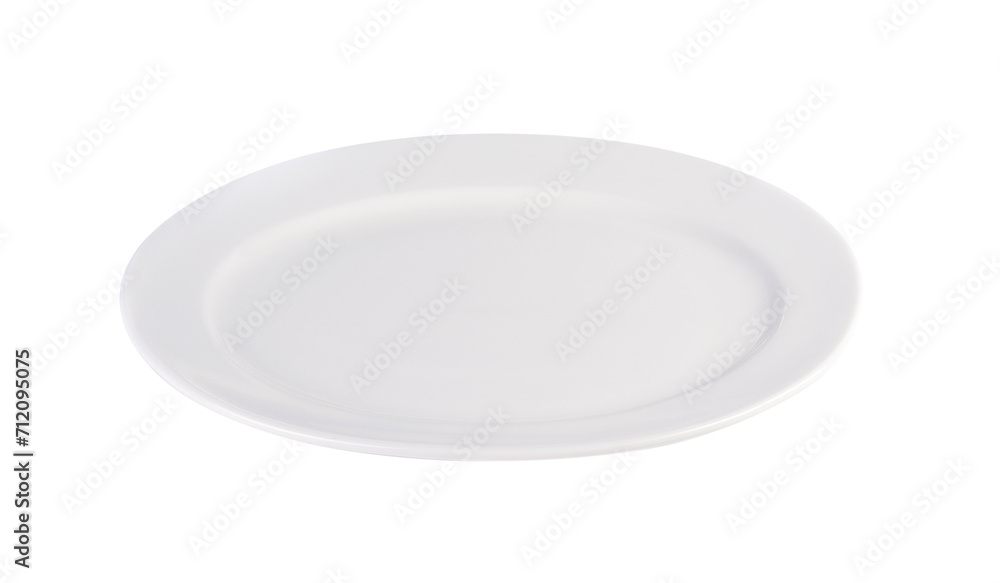 Empty white plate on white background Empty white plate on white background