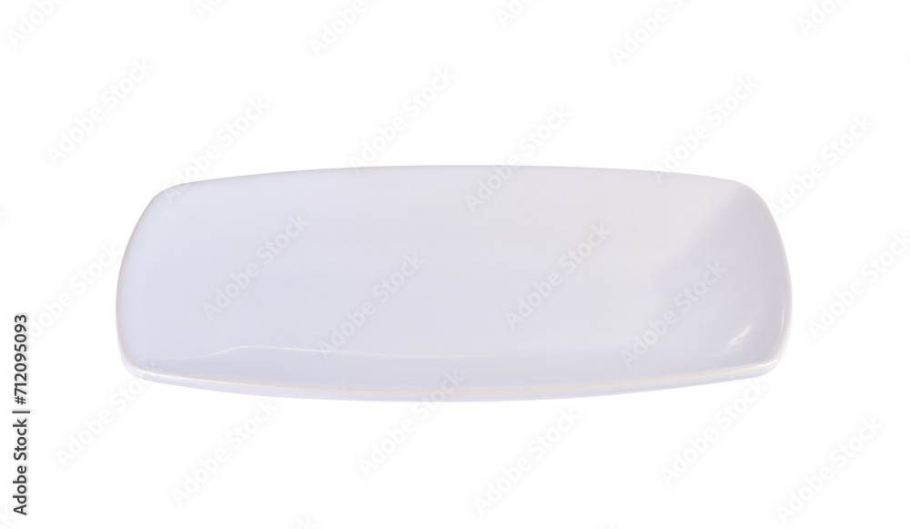Empty white plate on transparent png Empty white plate on transparent png