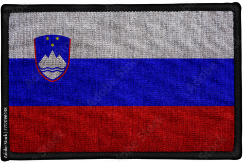 embroidered sewn patch flag of SLOVENIA