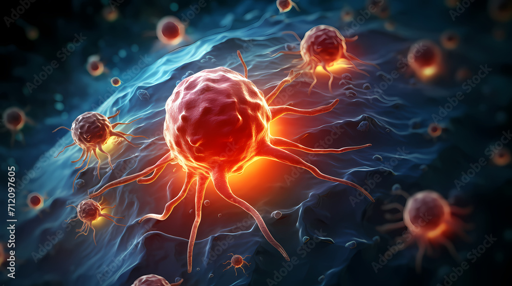 Cell background, virus cells, medical research background Cell background, virus cells, medical research background
