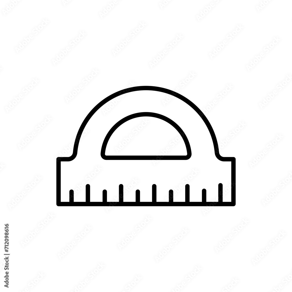 Fototapeta premium Ruler outline icons, minimalist vector illustration ,simple transparent graphic element .Isolated on white background