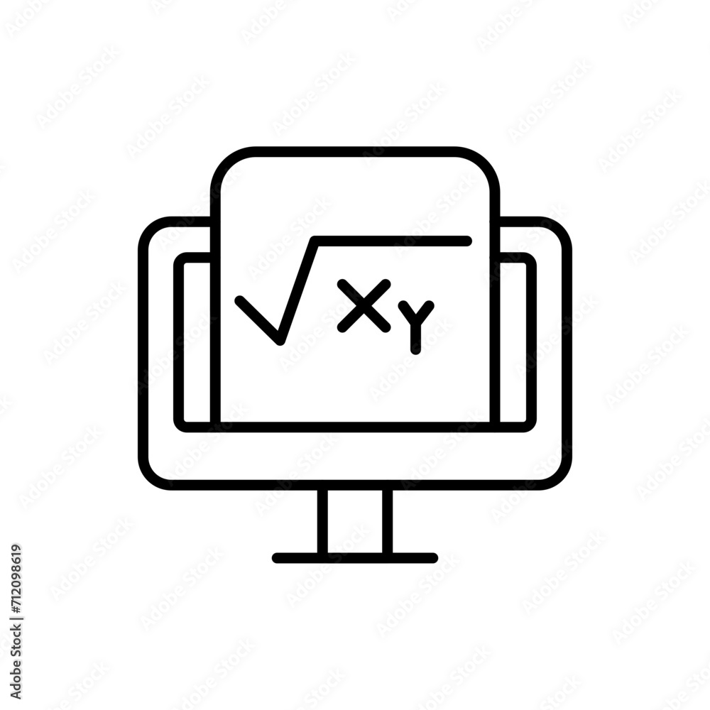 Square root outline icons, minimalist vector illustration ,simple transparent graphic element .Isolated on white background Square root outline icons, minimalist vector illustration ,simple transparent graphic element .Isolated on white background