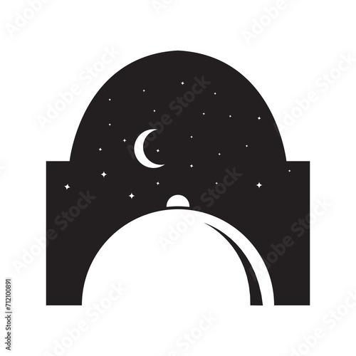 night food logo design vector image