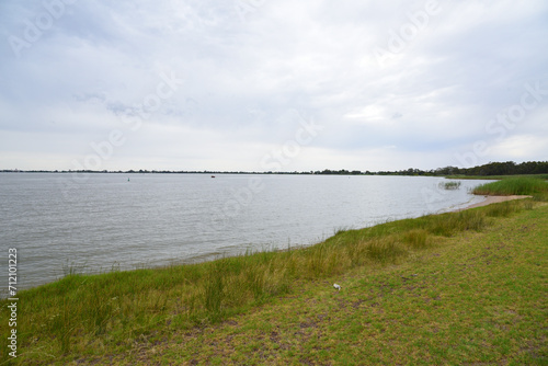 Lake Boga is in Swan Hill town in Victoria  Australia. popular with water sports  particularly water skiing.