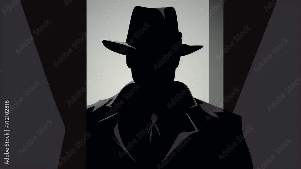 Silhouette Cutout Stealth Agent A simple yet effect person Silhouette Cutout Stealth Agent A simple yet effect person