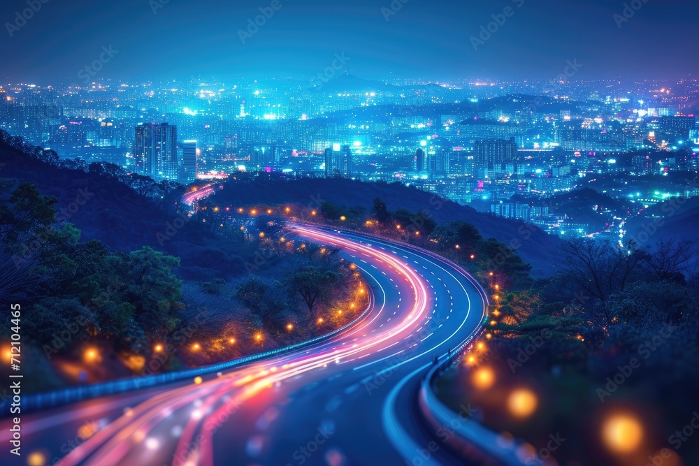 a city lit up at night professional photography a city lit up at night professional photography
